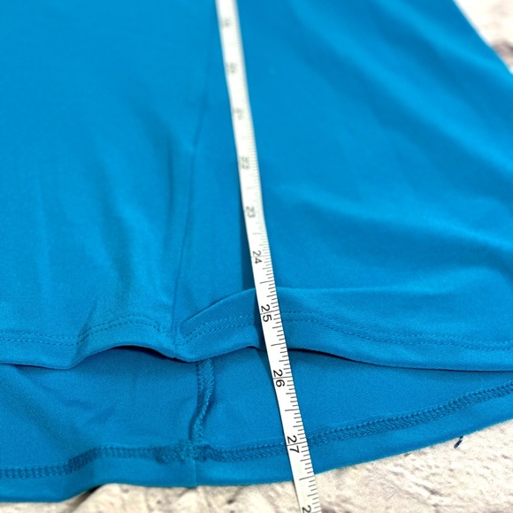 Chaus New York‎ Zip Shoulder Capri Blue Tunic Tank Top – Size M NWT - Picture 8 of 10